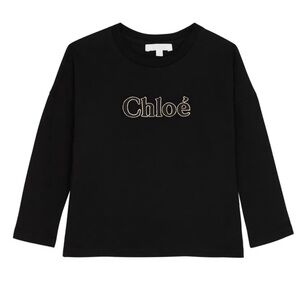 CHLOE Kids Black Long Sleeve Shirt